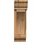 Ekena Millwork Thorton Traditional Rough Sawn Bracket w/ Offset Brace, Western Red Cedar, 6"W x 16"D x 20"H BKT0604X16X20THR01RWR - alternate 2